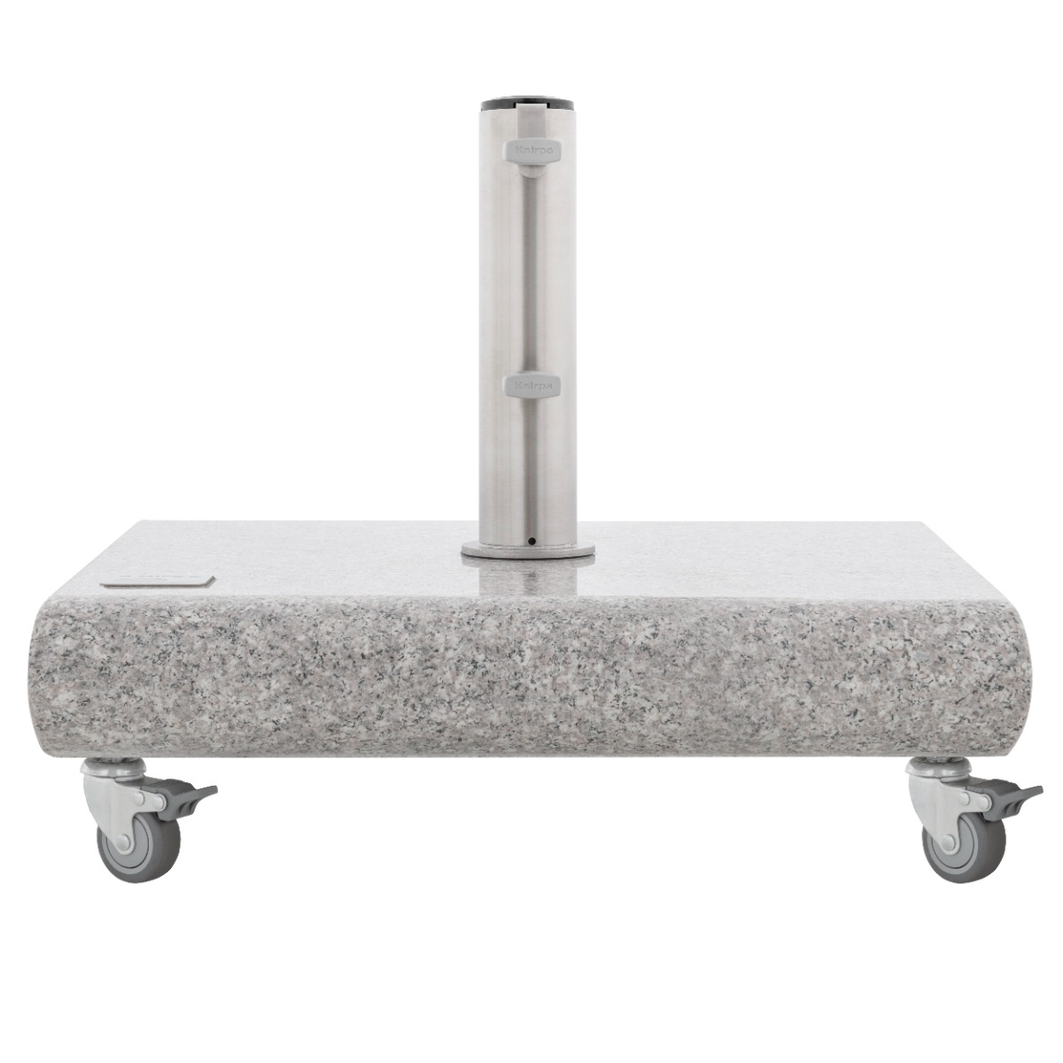 Socle roulant en granit clair 70 kg