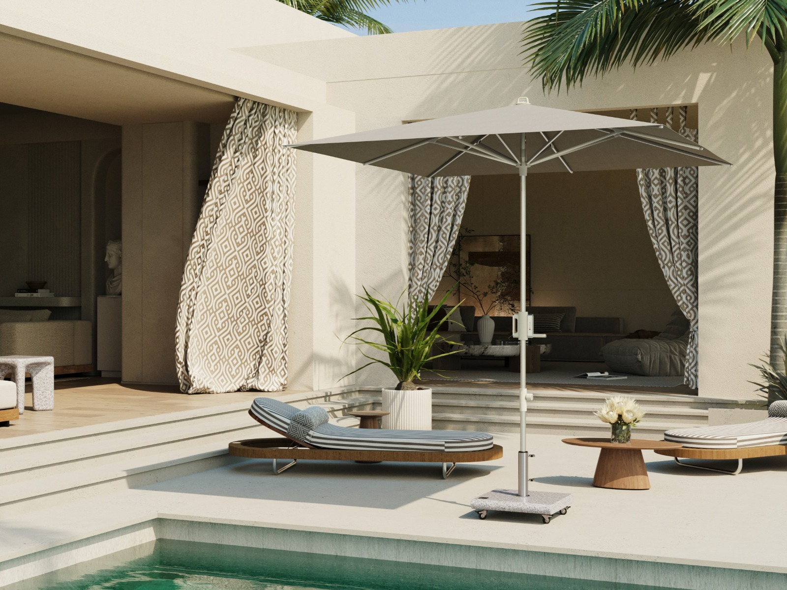 Knirps Parasol Apoll Shell Edition